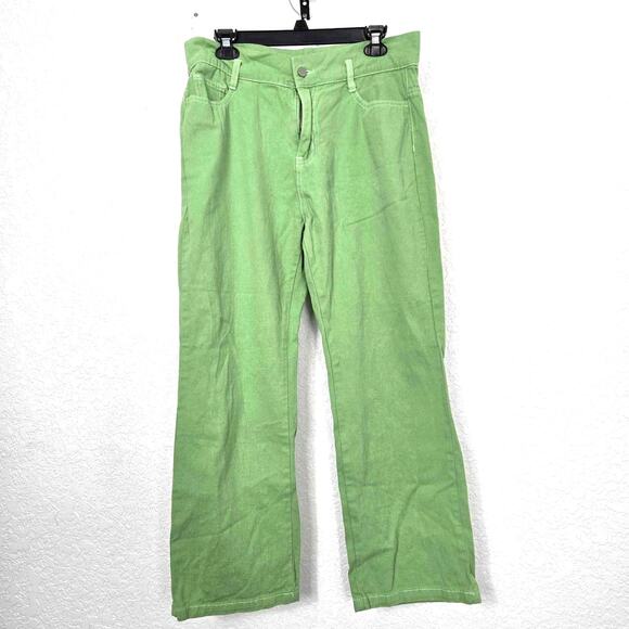 Cider Pants - Cider Apple Green Wide Leg Pants Size XL